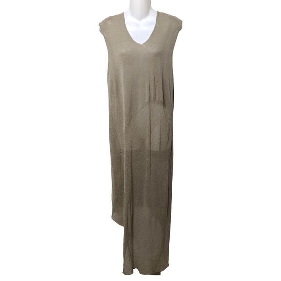 SERIE NUMERICA Linen Multi Knit Lagenlook Asymmetrical Dress S - Picture 2 of 10